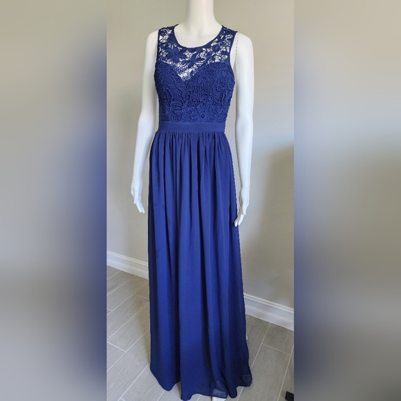 Saved by the Dress Blue Long Gown - Picture 2 of 16